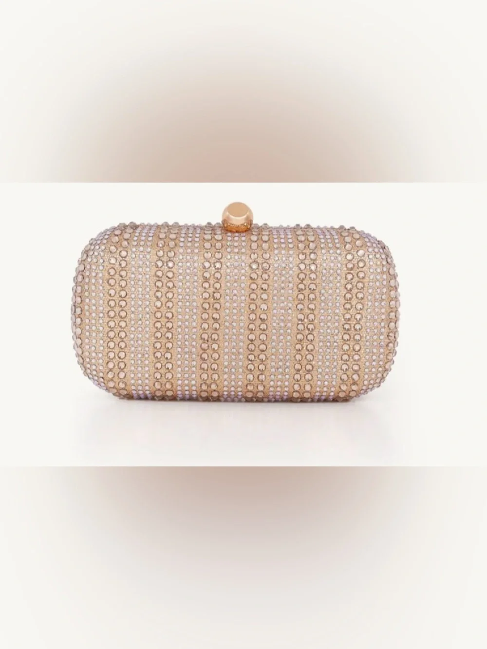 Jewel Badgley Mischka Harlow Crystal Minaudiere evening bag NWT